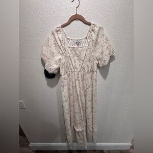 Floral Puff Sleeve Dress